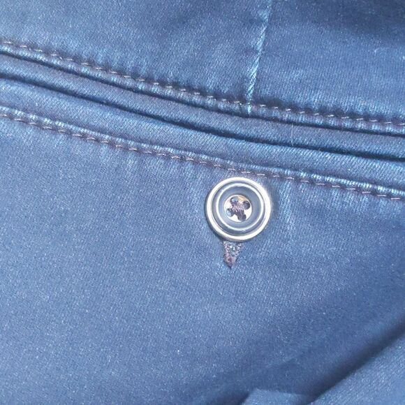 Lee Regular Fit Straight Leg Mid Rise navy blue Flex Motion pants, size 14 - Picture 7 of 7